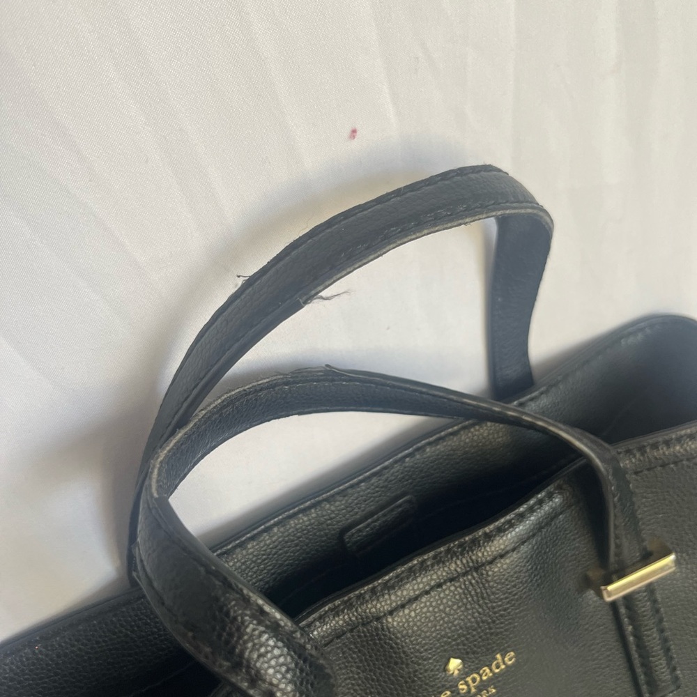 Kate Spade Black Leather Tote Bag - Picture 2 of 4